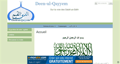 Desktop Screenshot of deenulqayyem.com