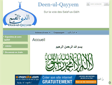 Tablet Screenshot of deenulqayyem.com